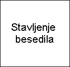 Stavljenje 
besedila